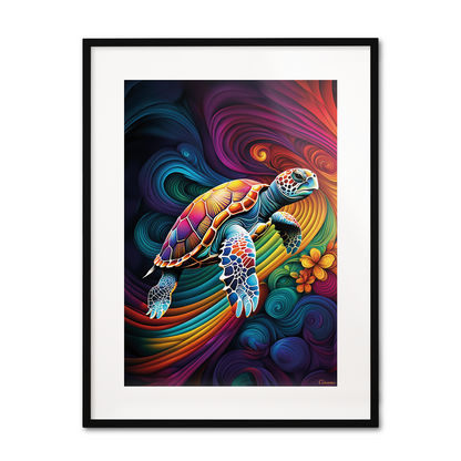 ABSTRACT TURTLE **UNFRAMED ART PRINT**
