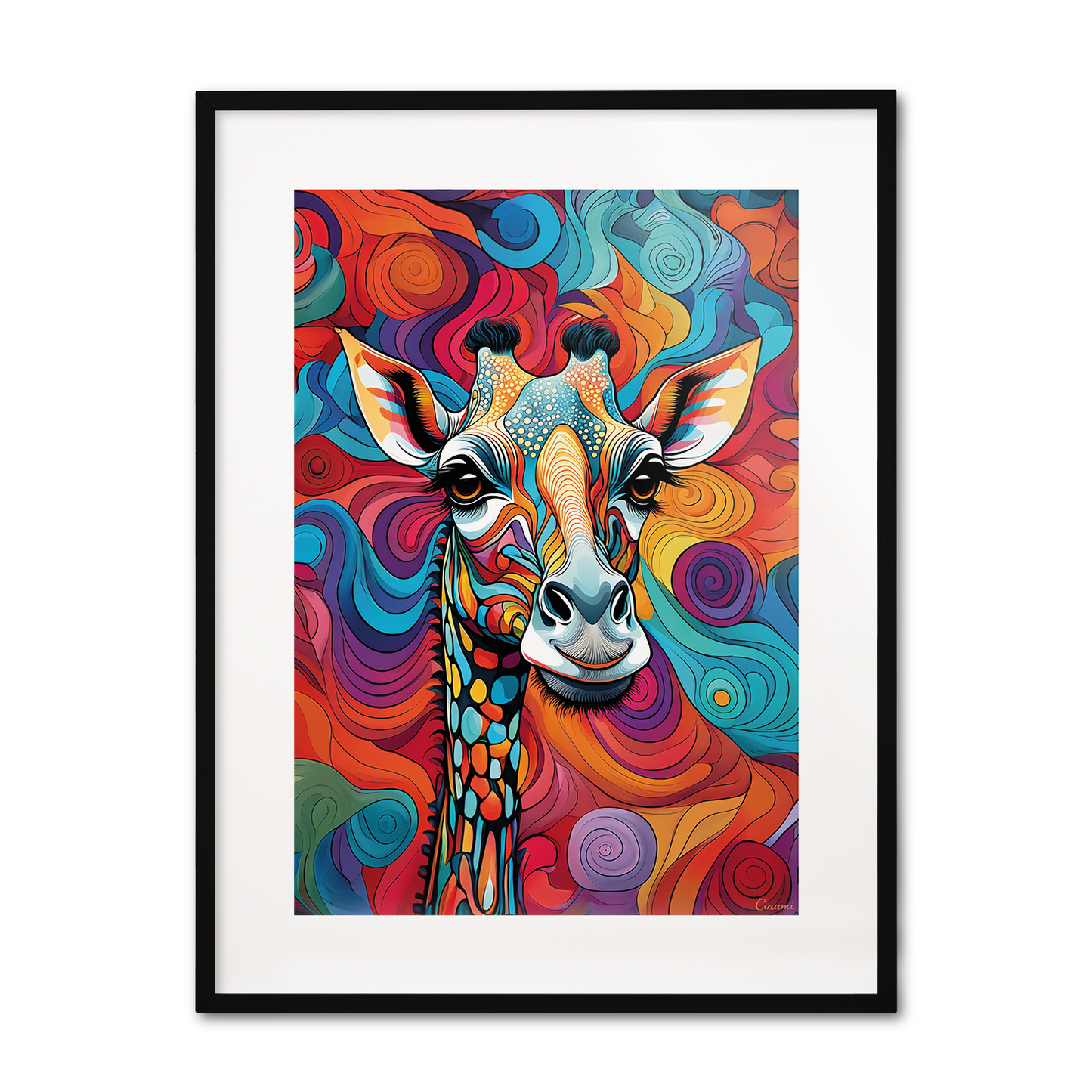 ABSTRACT GIRAFFE **UNFRAMED ART PRINT**