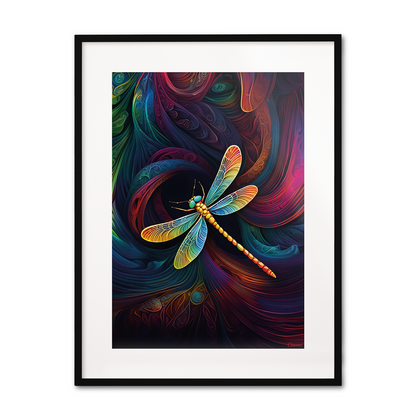 ABSTRACT DRAGONFLY **UNFRAMED ART PRINT**
