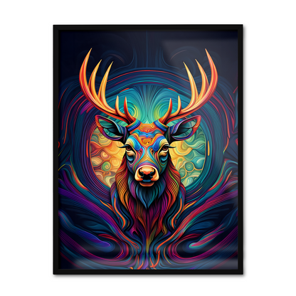 ABSTRACT STAG **UNFRAMED ART PRINT**