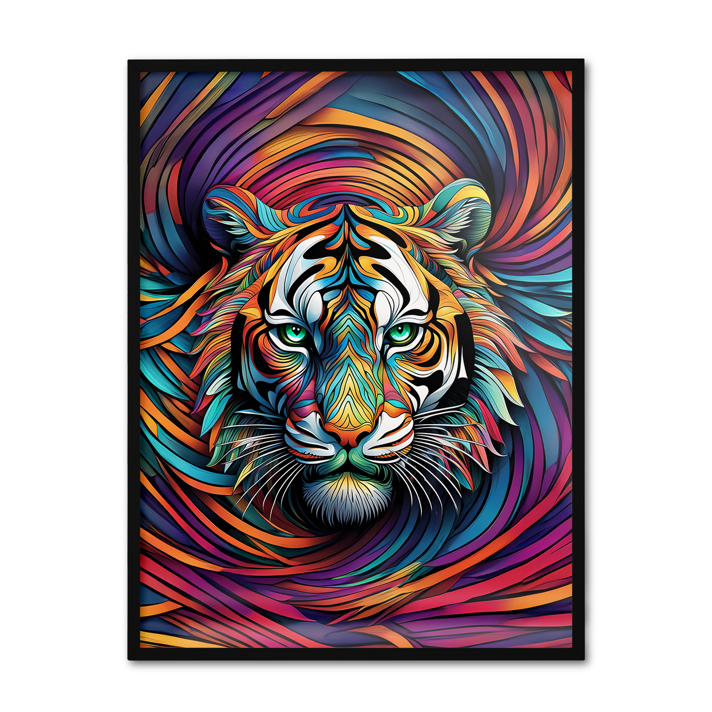 ABSTRACT TIGER **UNFRAMED ART PRINT**