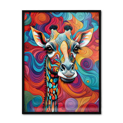 ABSTRACT GIRAFFE **UNFRAMED ART PRINT**