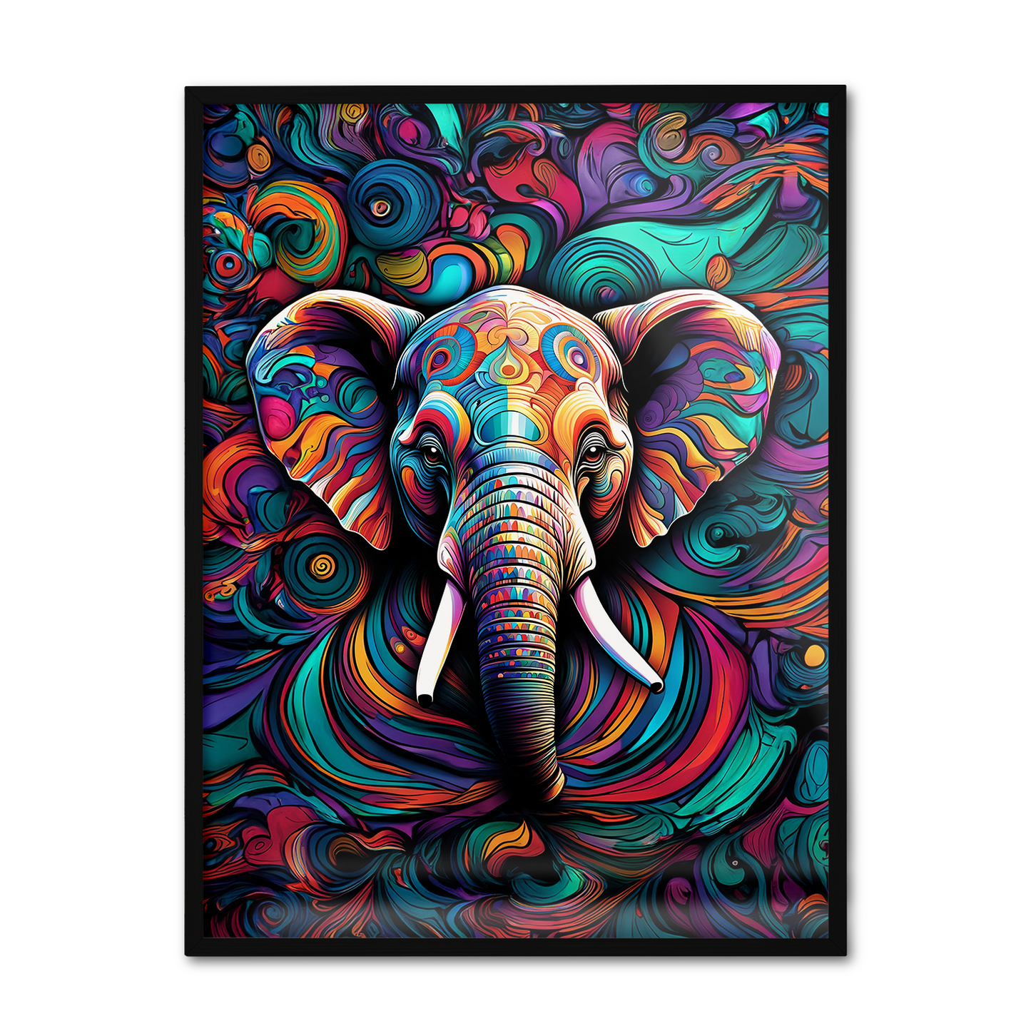 ABSTRACT ELEPHANT **UNFRAMED ART PRINT**