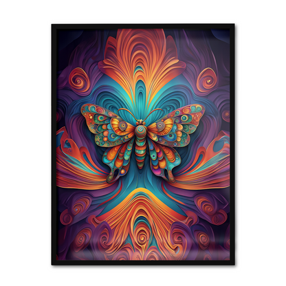 ABSTRACT BUTTERFLY **UNFRAMED ART PRINT**