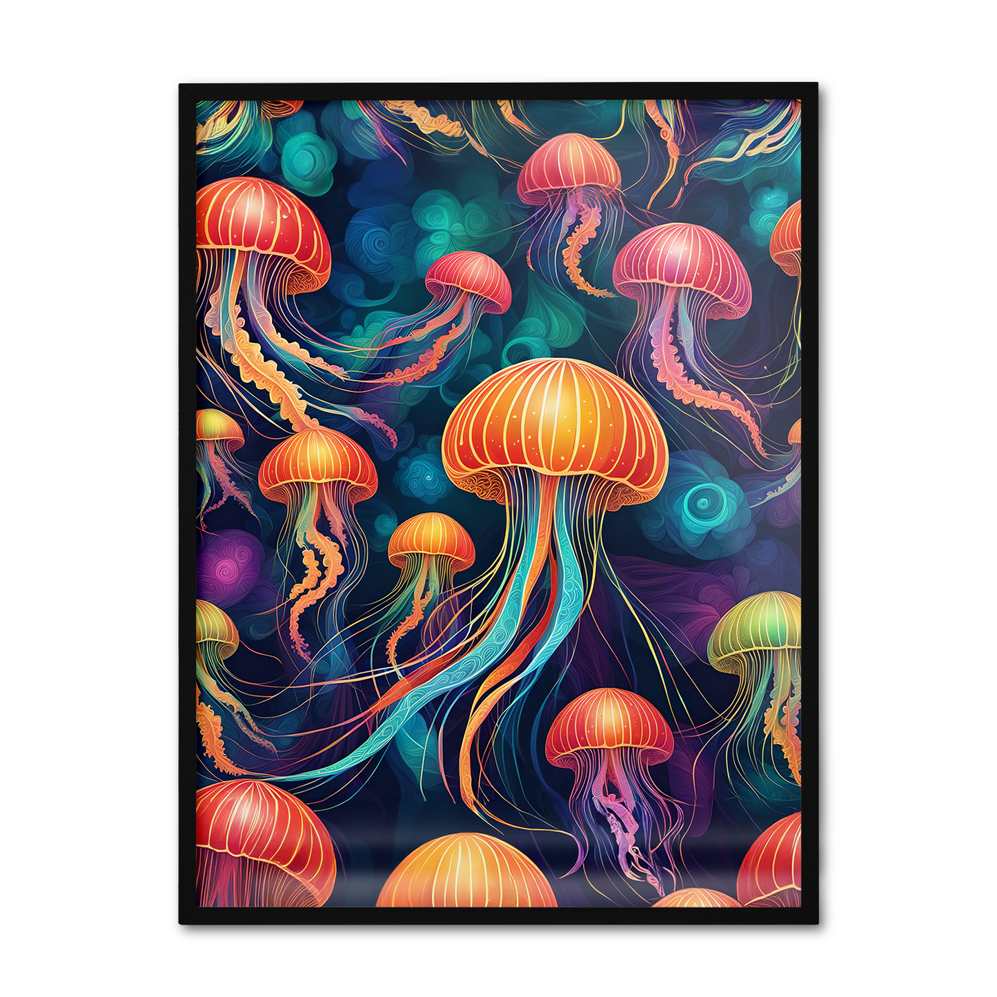 ABSTRACT JELLYFISH **UNFRAMED ART PRINT**