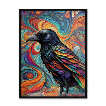 ABSTRACT CROW **UNFRAMED ART PRINT**