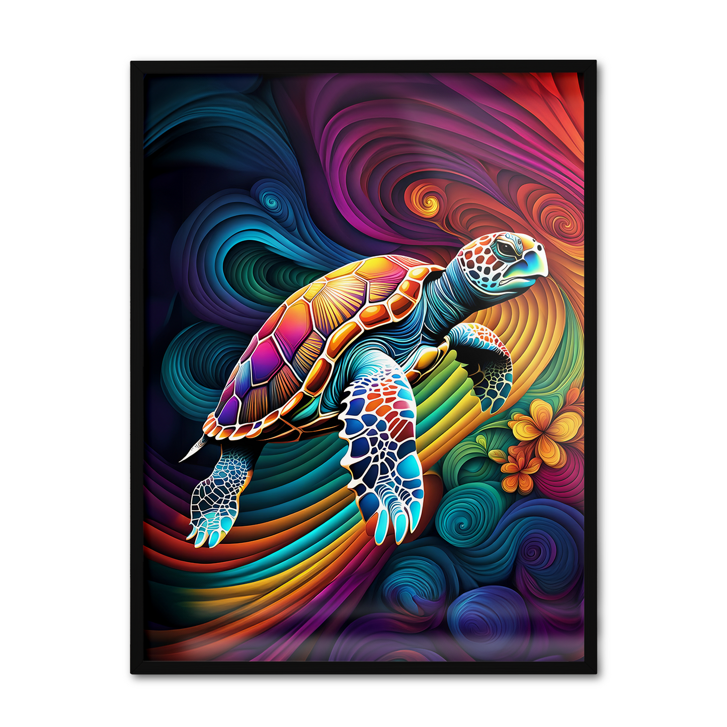 ABSTRACT TURTLE **UNFRAMED ART PRINT**