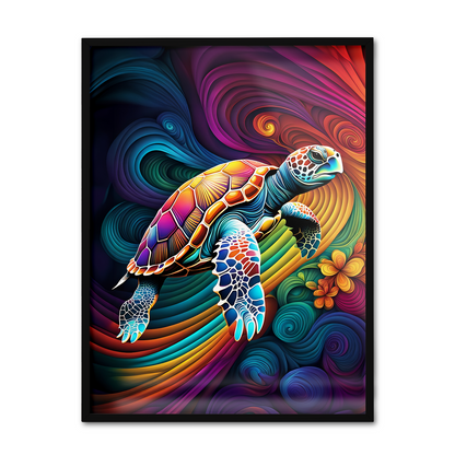 ABSTRACT TURTLE **UNFRAMED ART PRINT**