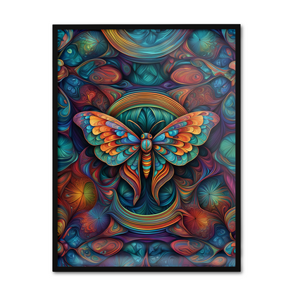 ABSTRACT MOTH **UNFRAMED ART PRINT**