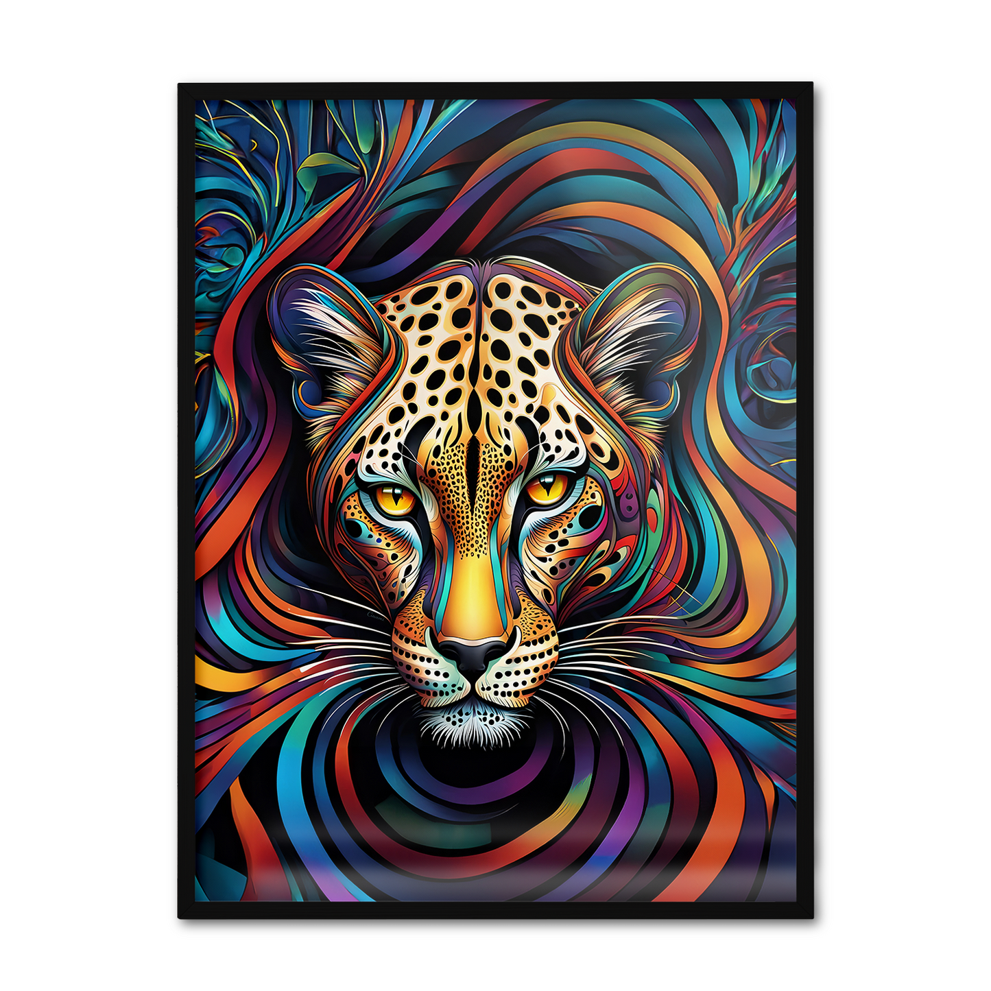 ABSTRACT LEOPARD **UNFRAMED ART PRINT**