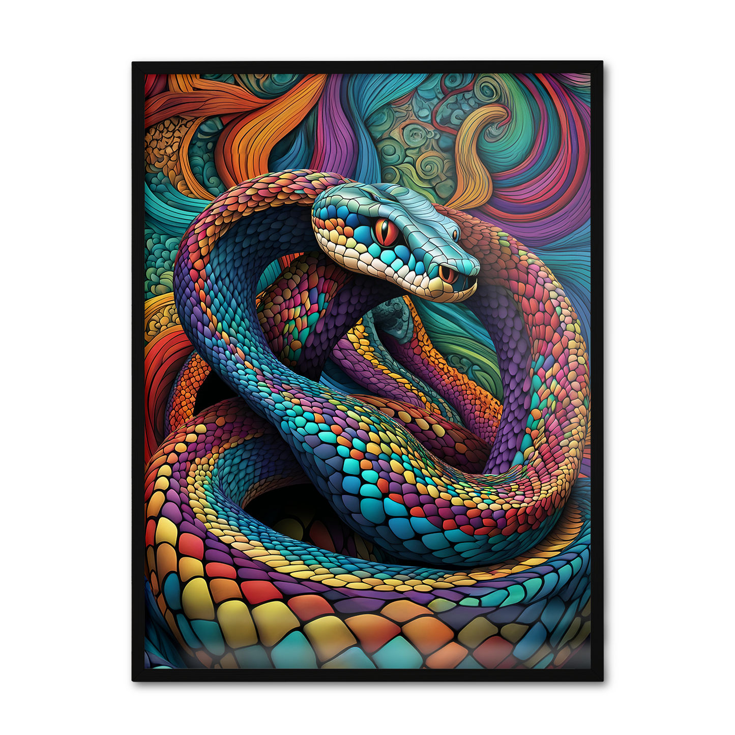 ABSTRACT COBRA **UNFRAMED ART PRINT**