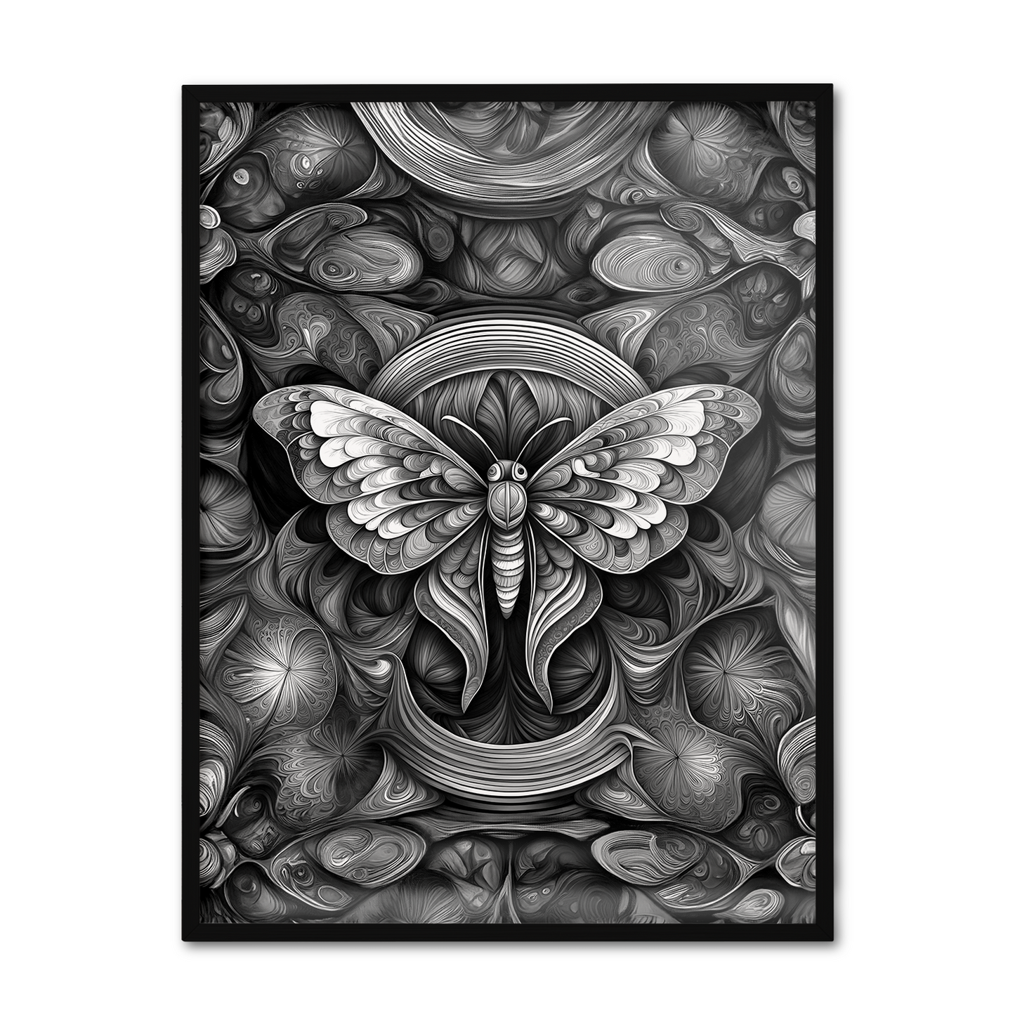 ABSTRACT MOTH **UNFRAMED ART PRINT**