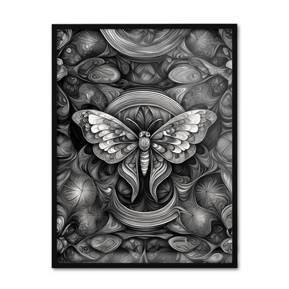 ABSTRACT MOTH **UNFRAMED ART PRINT**