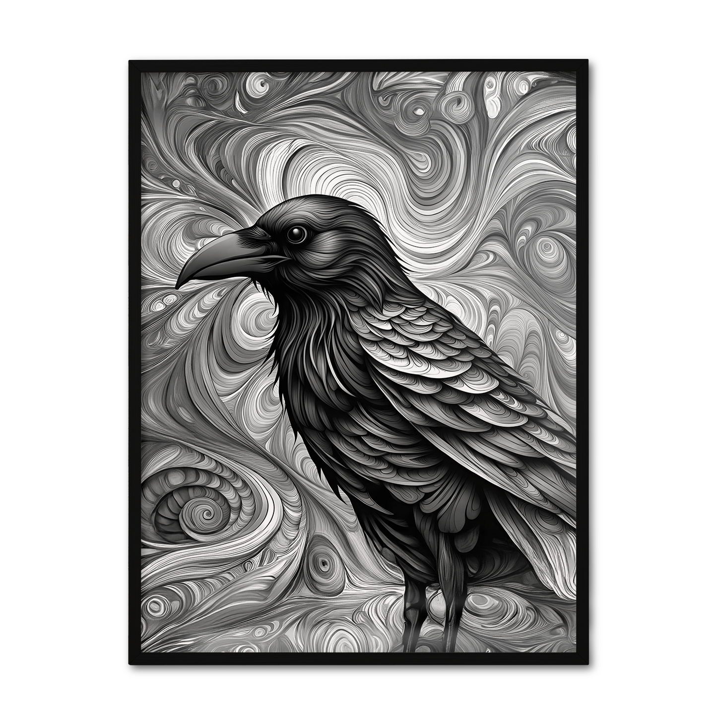 ABSTRACT CROW **UNFRAMED ART PRINT**