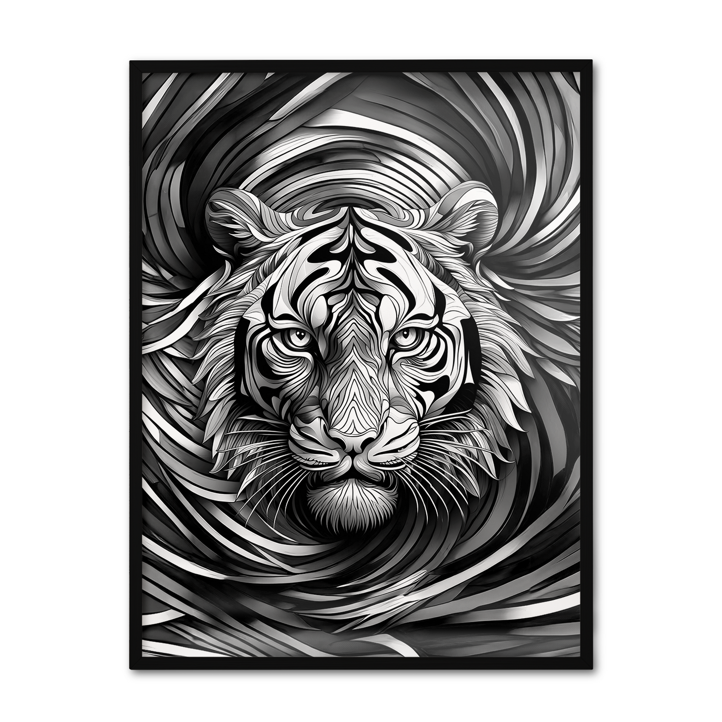 ABSTRACT TIGER **UNFRAMED ART PRINT**