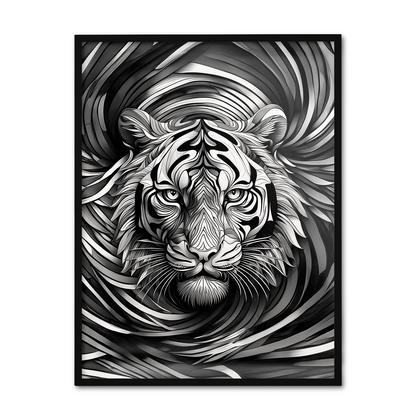 ABSTRACT TIGER **UNFRAMED ART PRINT**