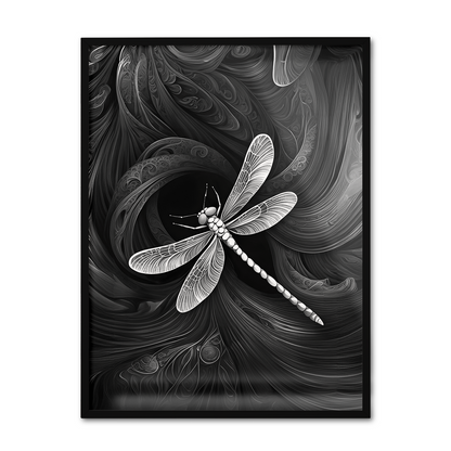 ABSTRACT DRAGONFLY **UNFRAMED ART PRINT**