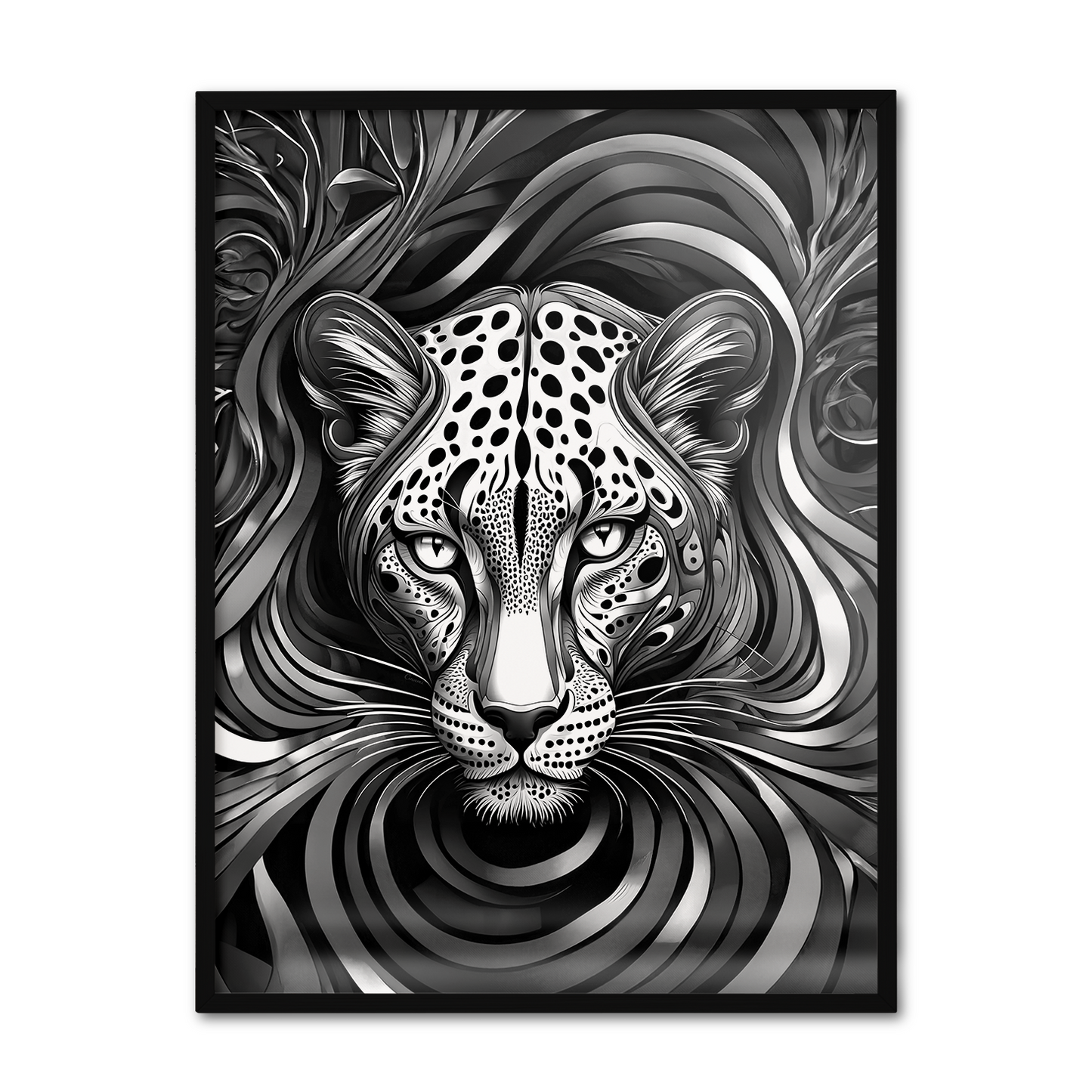 ABSTRACT LEOPARD **UNFRAMED ART PRINT**