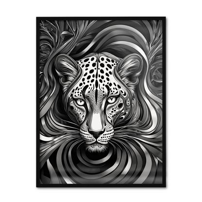 ABSTRACT LEOPARD **UNFRAMED ART PRINT**