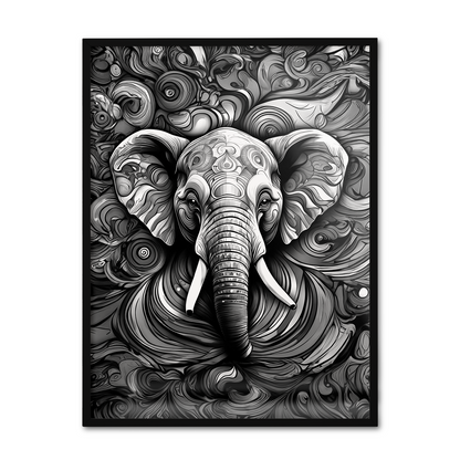 ABSTRACT ELEPHANT **UNFRAMED ART PRINT**