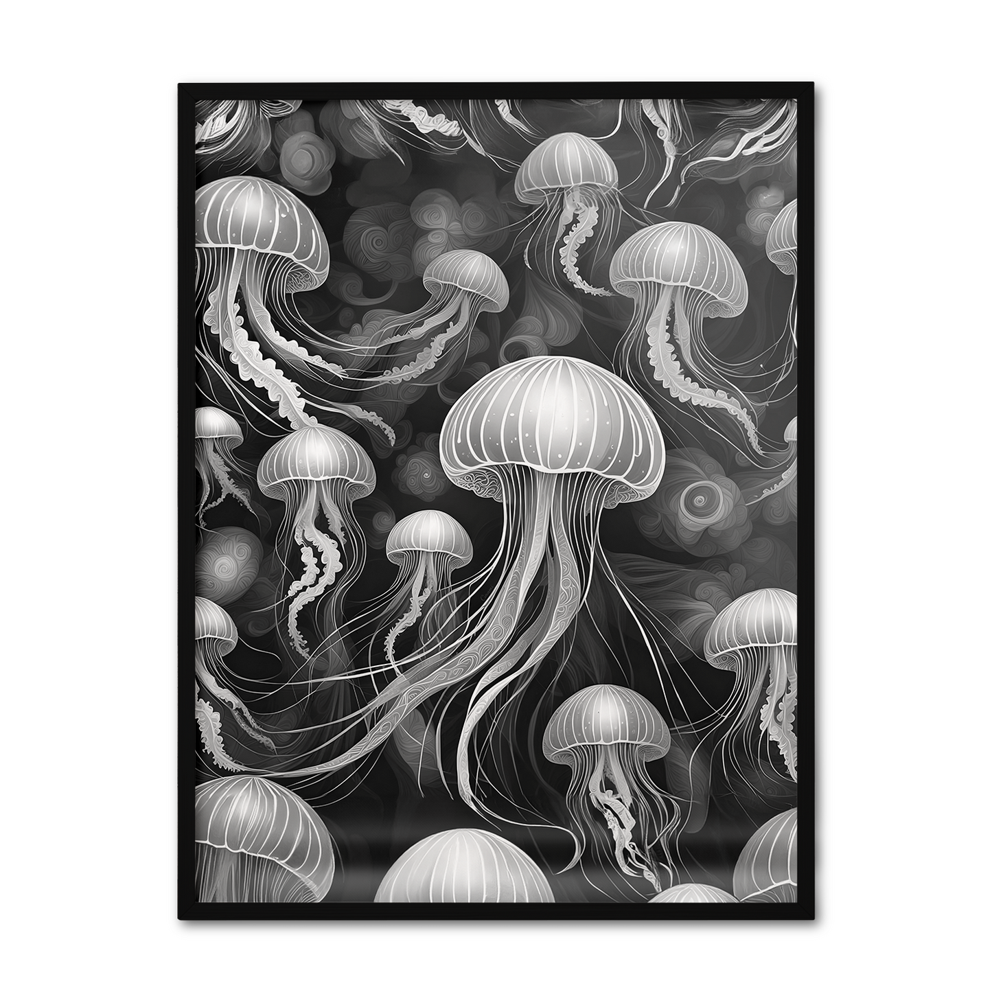 ABSTRACT JELLYFISH **UNFRAMED ART PRINT**