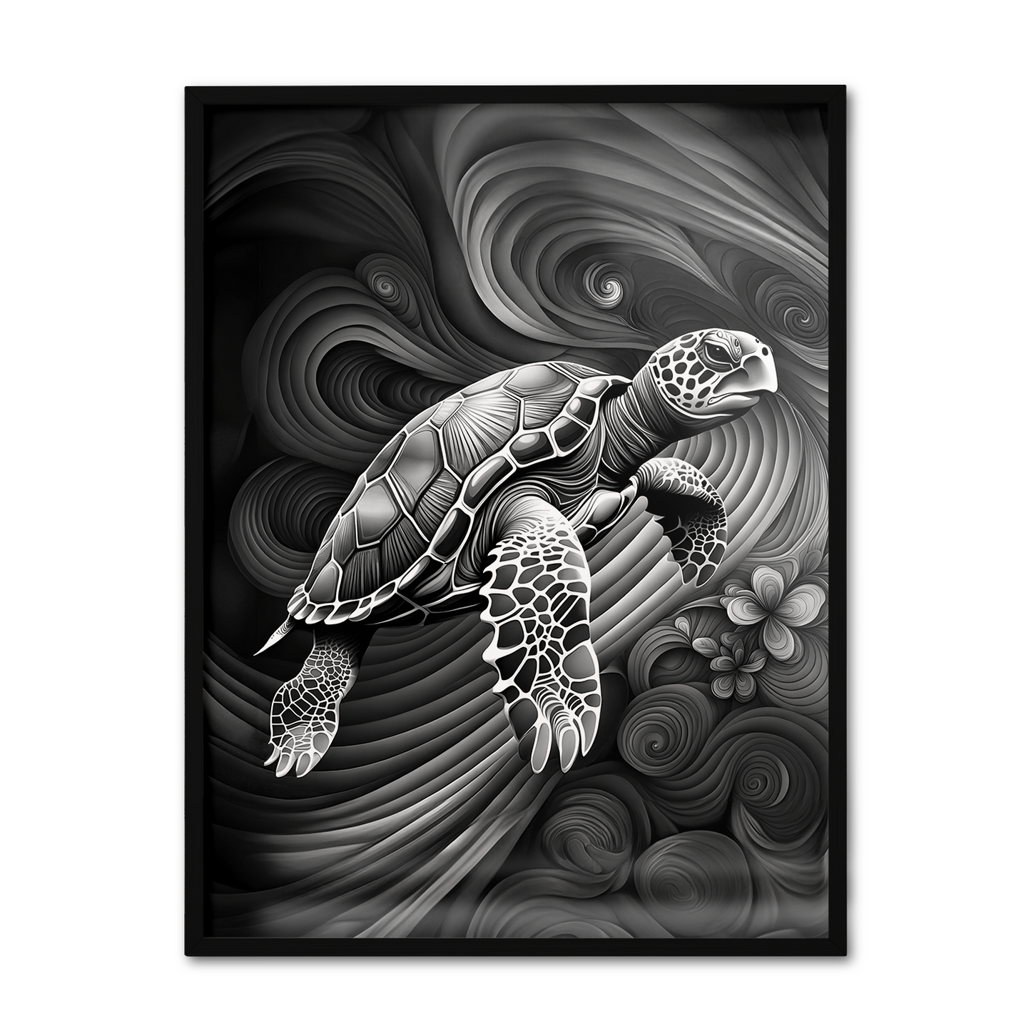 ABSTRACT TURTLE **UNFRAMED ART PRINT**