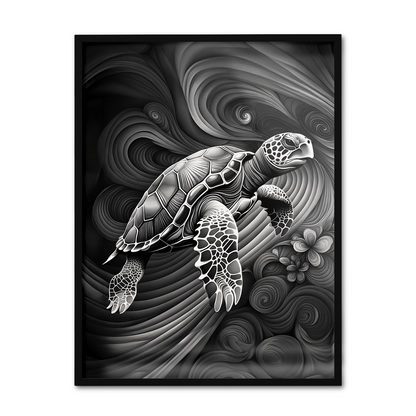 ABSTRACT TURTLE **UNFRAMED ART PRINT**