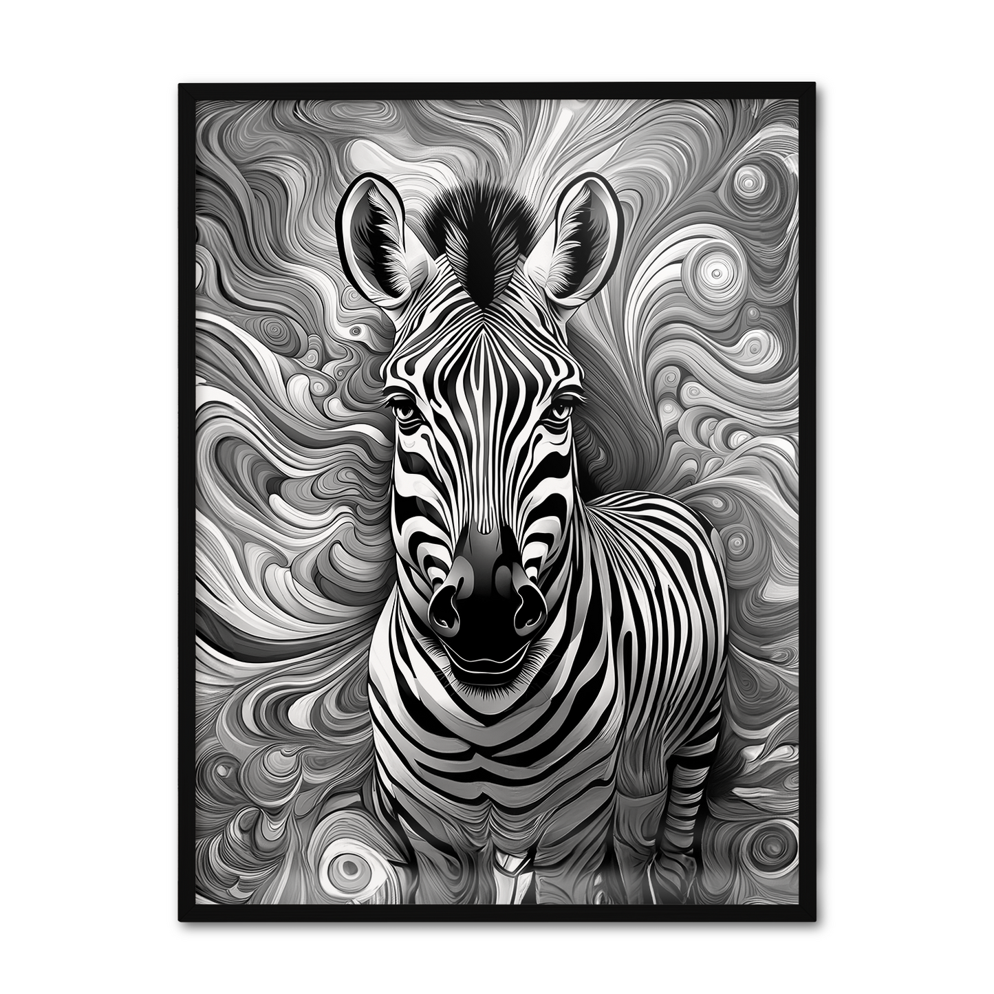 ABSTRACT ZEBRA **UNFRAMED ART PRINT**