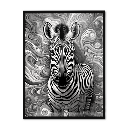 ABSTRACT ZEBRA **UNFRAMED ART PRINT**