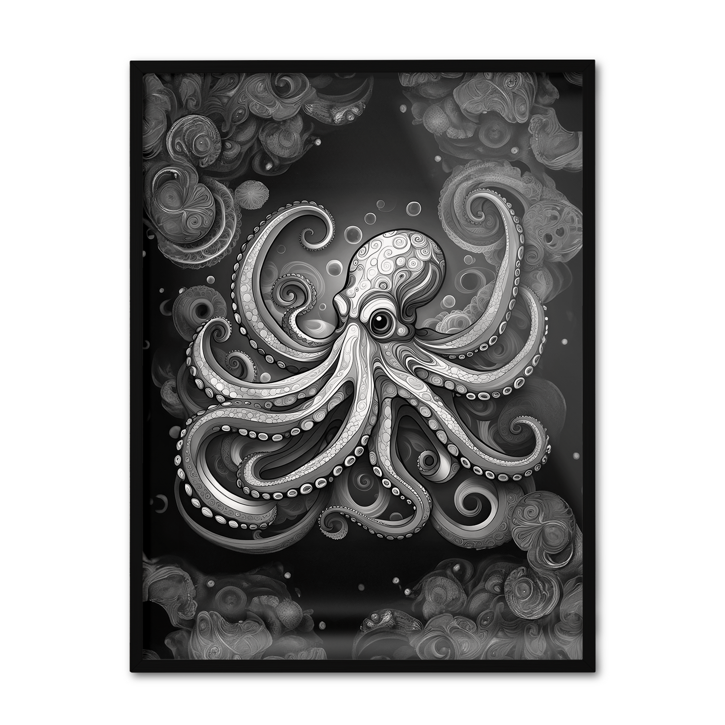 ABSTRACT OCTOPUS **UNFRAMED ART PRINT**