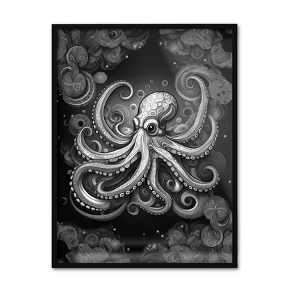 ABSTRACT OCTOPUS **UNFRAMED ART PRINT**