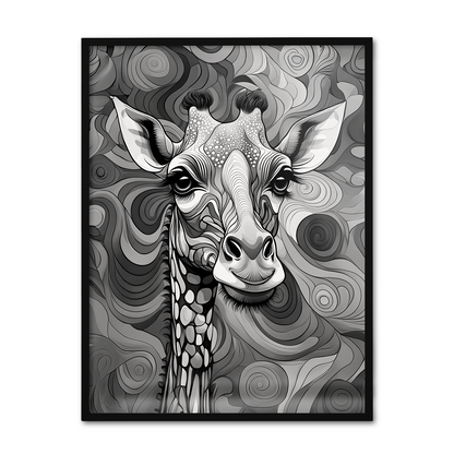 ABSTRACT GIRAFFE **UNFRAMED ART PRINT**