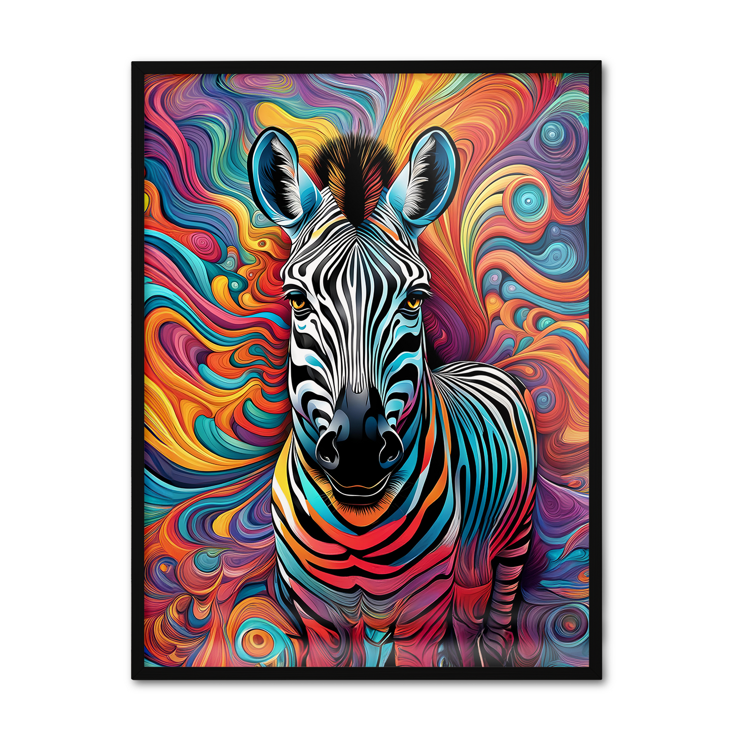 ABSTRACT ZEBRA **UNFRAMED ART PRINT**