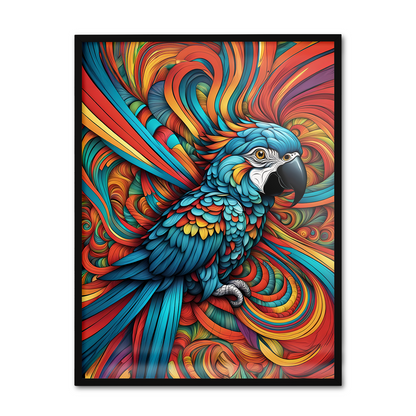 ABSTRACT PARROT **UNFRAMED ART PRINT**