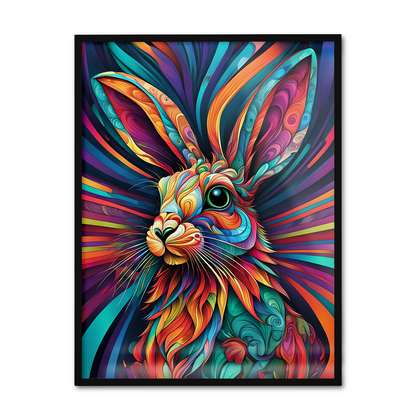 ABSTRACT RABBIT **UNFRAMED ART PRINT**