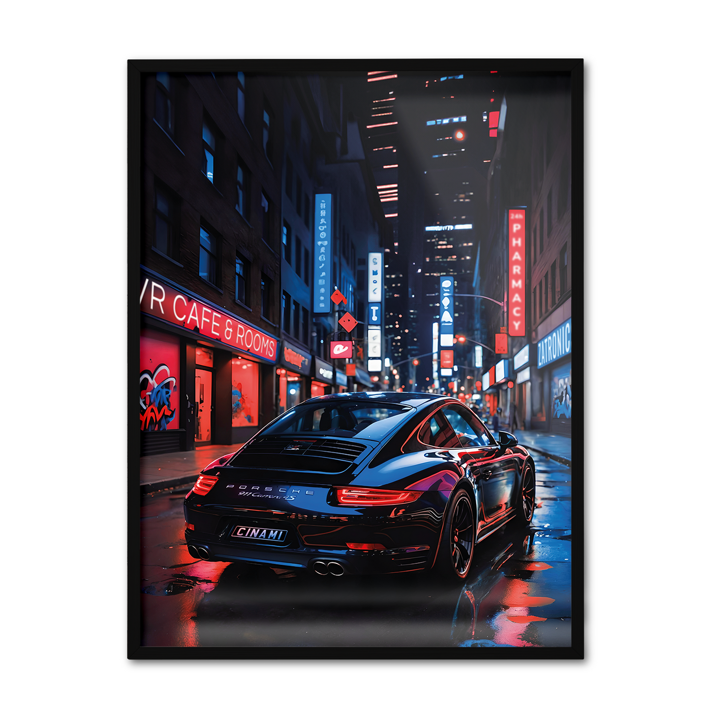 PORSCHE 911 (BACK) **UNFRAMED POSTER**