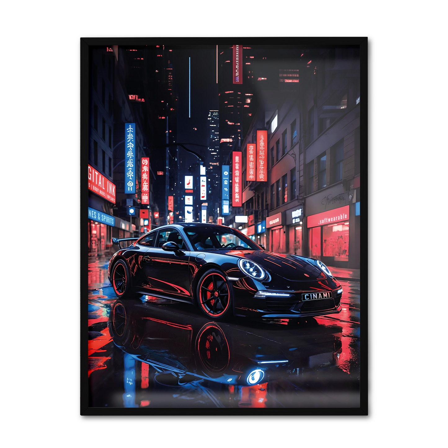 PORSCHE 911 (FRONT) **UNFRAMED POSTER**