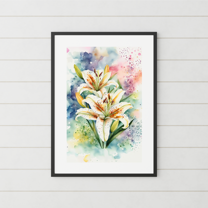 Beautiful Lilies **UNFRAMED ARTPRINT**