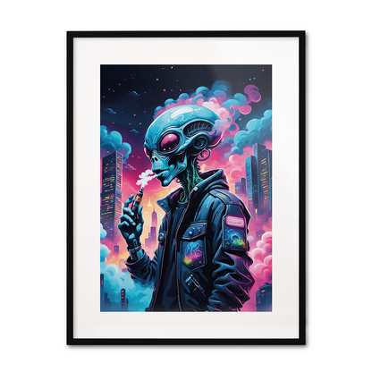 Alien Vaper - Inhale **UNFRAMED ART PRINT**