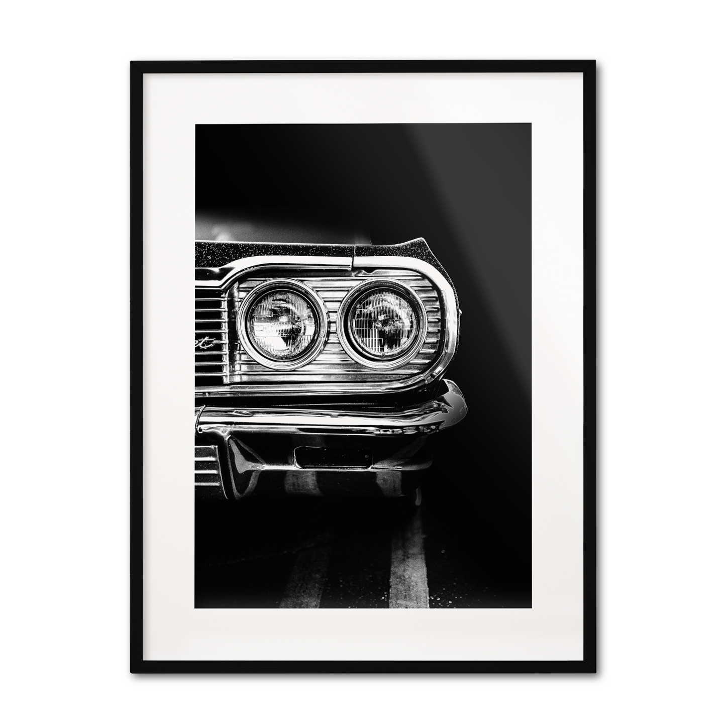 Vintage Car Headlight **UNFRAMED POSTER**