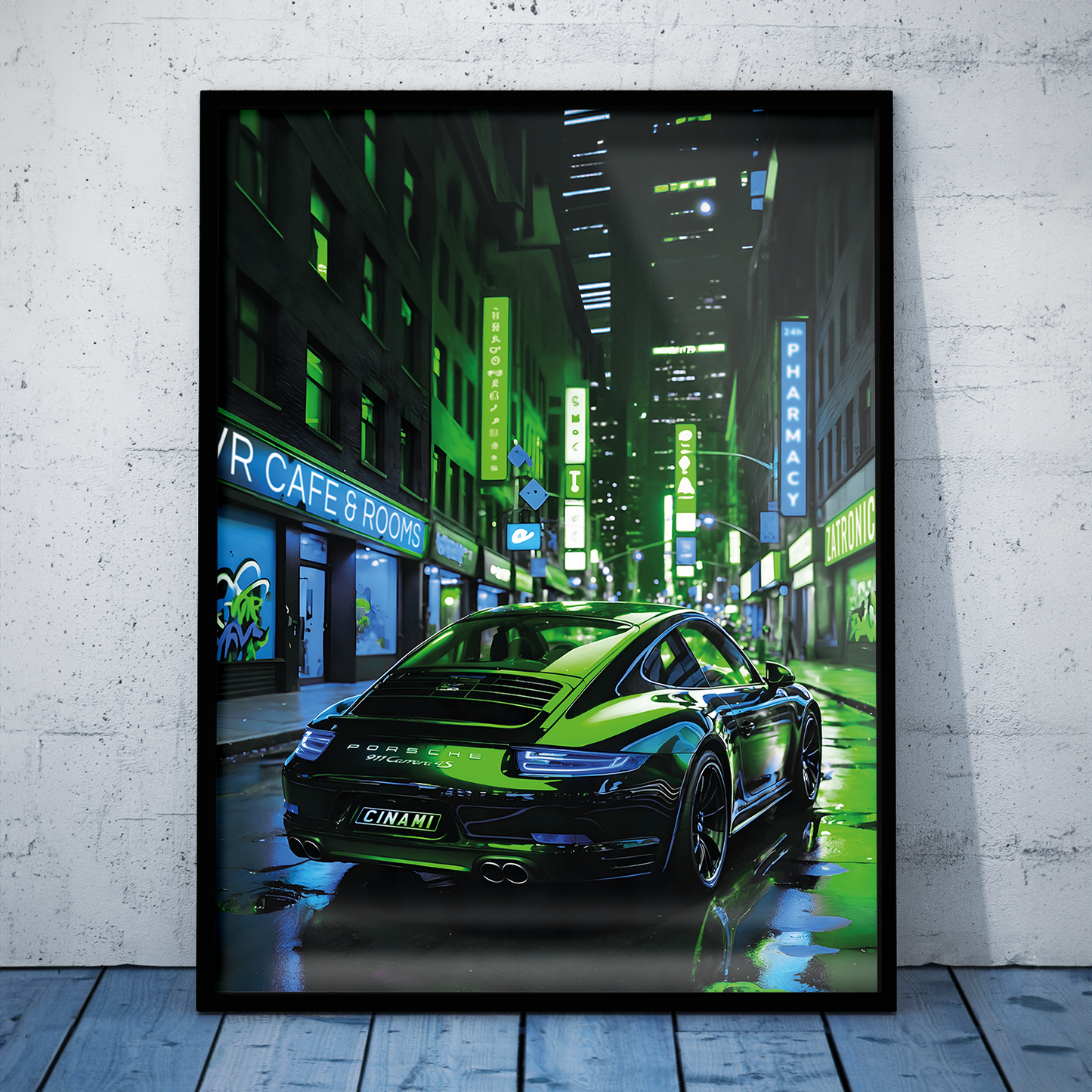 PORSCHE 911 (BACK) **UNFRAMED POSTER**