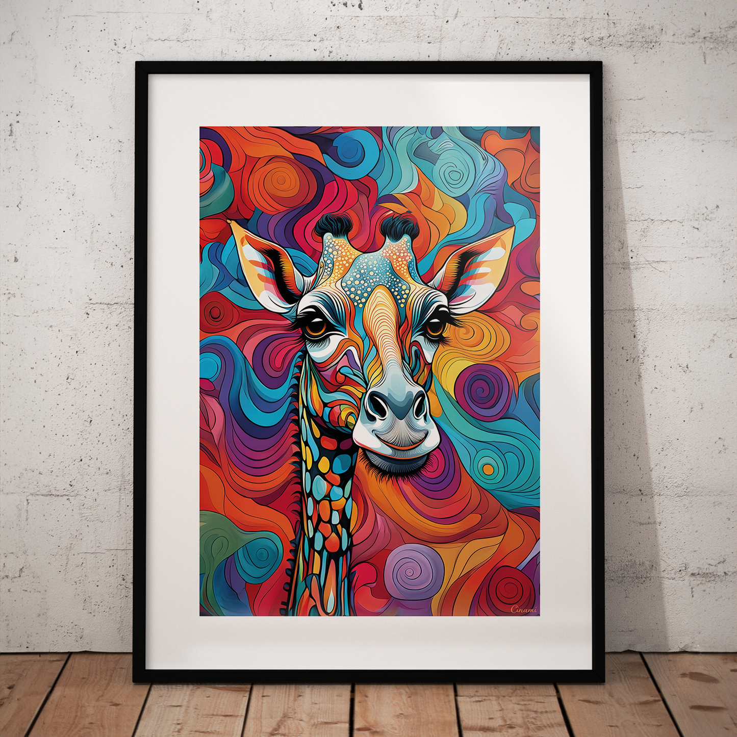 ABSTRACT GIRAFFE **UNFRAMED ART PRINT**