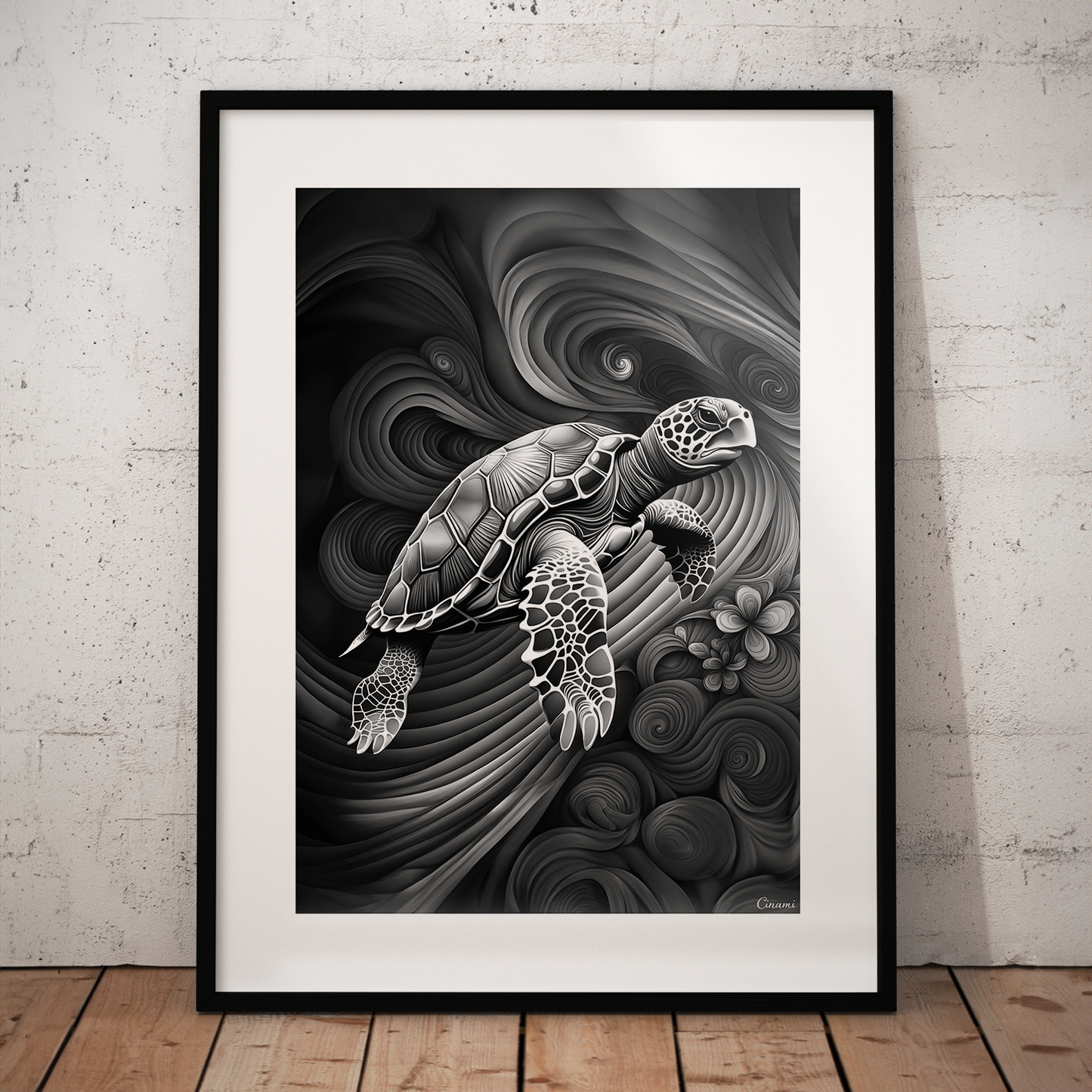 ABSTRACT TURTLE **UNFRAMED ART PRINT**