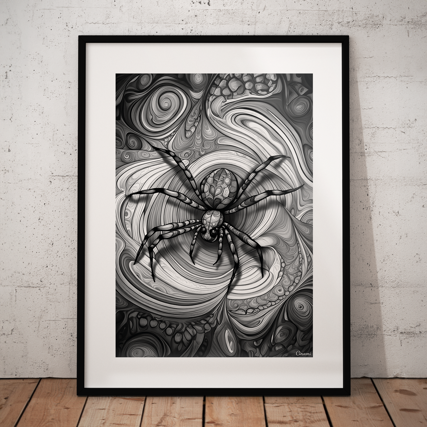 ABSTRACT SPIDER **UNFRAMED ART PRINT**