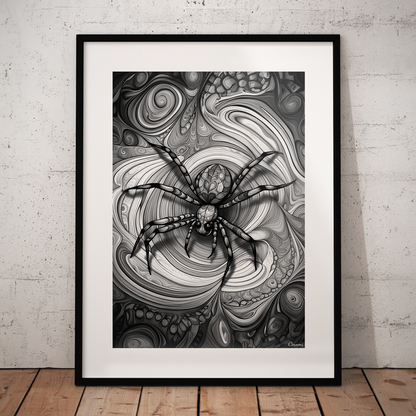 ABSTRACT SPIDER **UNFRAMED ART PRINT**