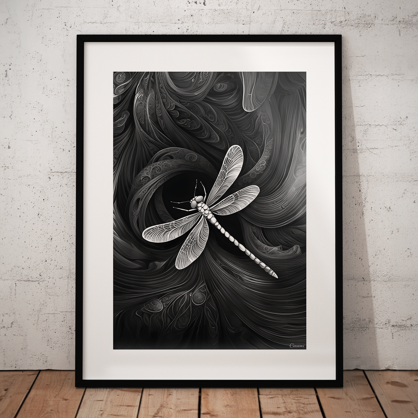 ABSTRACT DRAGONFLY **UNFRAMED ART PRINT**