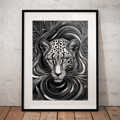 ABSTRACT LEOPARD **UNFRAMED ART PRINT**