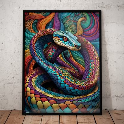 ABSTRACT COBRA **UNFRAMED ART PRINT**
