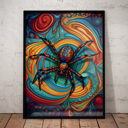 ABSTRACT SPIDER **UNFRAMED ART PRINT**