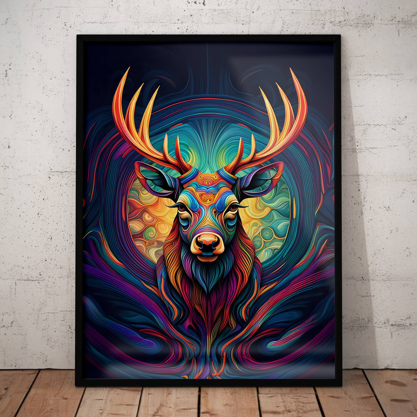 ABSTRACT STAG **UNFRAMED ART PRINT**